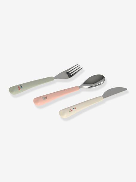 Lot de 3 couverts en silicone Happy Fruits LÄSSIG bleu+blush 6 - vertbaudet enfant 