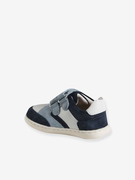Baskets bébé garçon cuir à scratchs lot bleu 3 - vertbaudet enfant 