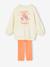 Ensemble robe-sweat motifs fleurs + corsaire fille écru 4 - vertbaudet enfant 