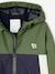 Blouson garçon coupe-vent colorblock bleu moyen+kaki+vert d'eau 6 - vertbaudet enfant 