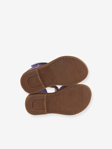 Sandales scratchées bébé violet 5 - vertbaudet enfant 