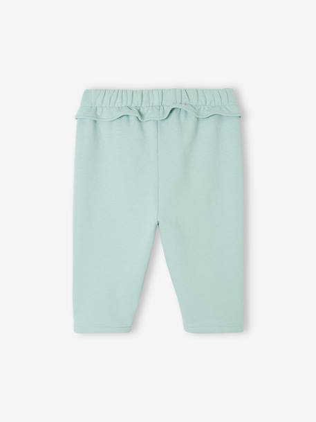 Pantalon molleton Basics bébé fille bleu grisé 2 - vertbaudet enfant 