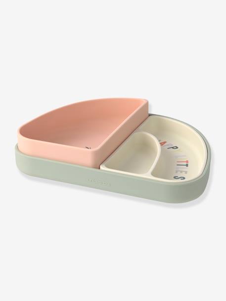 Set de vaisselle Happy Fruits en silicone LÄSSIG bleu+blush 9 - vertbaudet enfant 