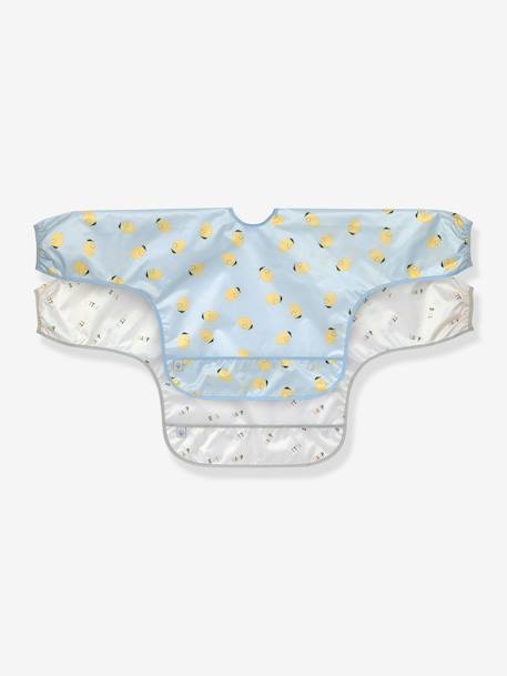 Lot de 2 bavoirs manches longues LÄSSIG bleu glacier+blush+Happy Rascals Cœur+Happy Rascals Smile+lilas+Little Forest lapin - Rose + b+Little Forest Renard - Vert ol+Little Mateys orange épicée+Little Mateys royal bleu+Tiny Farmer Mouton - Blanc+vert 1 - vertbaudet enfant 