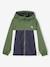 Blouson garçon coupe-vent colorblock bleu moyen+kaki+vert d'eau 4 - vertbaudet enfant 