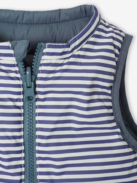 Doudoune bébé garçon sans manches réversible bleu grisé 7 - vertbaudet enfant 