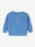 Pull en maille nid d'abeille bébé encolure tunisienne bleu 1 - vertbaudet enfant 