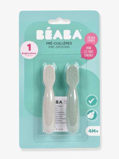 Lot de 2 pré-cuillères d'apprentissage en beige+sage green + velvet grey+terracotta + velvet grey 11 - vertbaudet enfant 