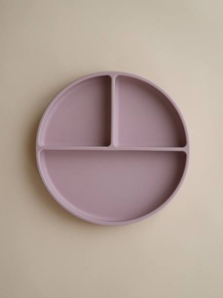 Assiette compartimentée en silicone beige+rose blush 6 - vertbaudet enfant 