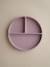 Assiette compartimentée en silicone beige+rose blush 6 - vertbaudet enfant 