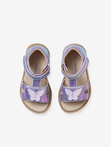 Sandales scratchées bébé violet 4 - vertbaudet enfant 