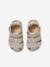 Sandales bébé fermées cuir à scratchs bleu jean+sable 13 - vertbaudet enfant 