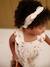 Salopette bébé fille molleton + bandeau écru+vanille 16 - vertbaudet enfant 
