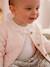 Gilet bébé matelassé en gaze de coton double face rose pâle 1 - vertbaudet enfant 