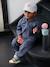 Ensemble sport sweat à capuche zippé + jogging bébé indigo 1 - vertbaudet enfant 