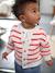 Gilet maille ajourée bébé rayé rouge 1 - vertbaudet enfant 