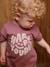T-Shirt 'Happy Youpi' bébé manches courtes en coton bio violet 1 - vertbaudet enfant 