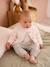 Gilet bébé matelassé en gaze de coton double face rose pâle 5 - vertbaudet enfant 