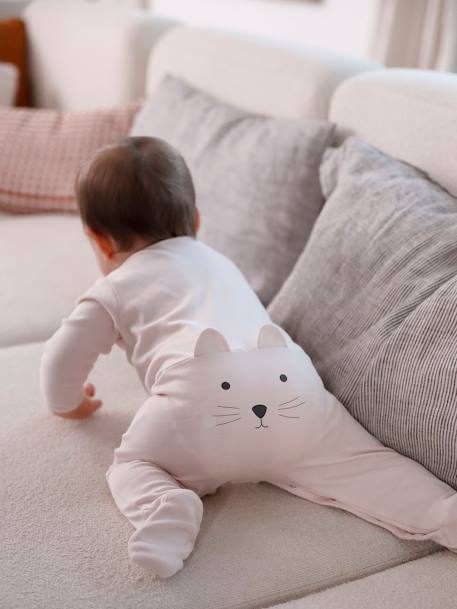 Pyjama bébé chat rose pâle 3 - vertbaudet enfant 
