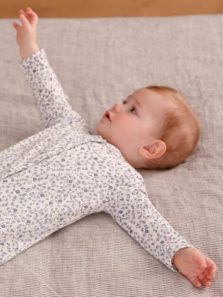 Lot de 2 pyjamas fleuris bébé fille bleu 3 - vertbaudet enfant 