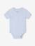 Lot de 3 bodies naissance manches courtes 'mon petit c½ur' bleu ciel 2 - vertbaudet enfant 