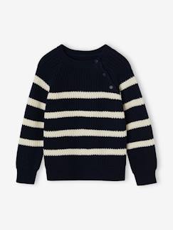 -Pull garçon rayé