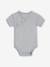 Lot de 3 bodies naissance manches courtes 'mon petit c½ur' bleu ciel 4 - vertbaudet enfant 