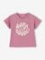 T-Shirt 'Happy Youpi' bébé manches courtes en coton bio violet 2 - vertbaudet enfant 