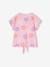 T-shirt fille imprimé noeud fantaisie manches courtes blanc+lavande+rose 6 - vertbaudet enfant 