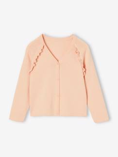 -Gilet fille à volants cérémonie