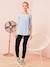 Skinny de grossesse en toile stretch Marron chocolat+noir 7 - vertbaudet enfant 