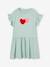 Robe motif fantaisie en relief fille bleu grisé 1 - vertbaudet enfant 