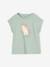 Tee-shirt motif fantaisie fille abricot+bleu grisé+écru+fraise 4 - vertbaudet enfant 