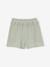 Short en gaze de coton avec ceinture fantaisie fille vert sauge 2 - vertbaudet enfant 