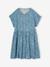 Robe à fleurs boutonnée fille bleu ciel+blush+écru 1 - vertbaudet enfant 
