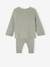 Ensemble bébé mixte gilet pantalon en tricot blanc+gris clair chiné+vert d'eau+vert sauge 24 - vertbaudet enfant 