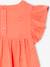 Blouse en gaze de coton brodée fille blanc+corail 7 - vertbaudet enfant 