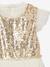 Robe cérémonie en sequins et tulle pailleté fille or 4 - vertbaudet enfant 