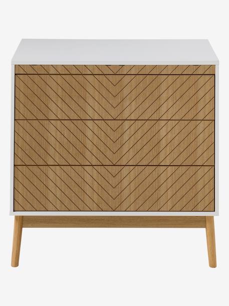 Commode 3 tiroirs LIGNE CHEVRONS bois 5 - vertbaudet enfant 