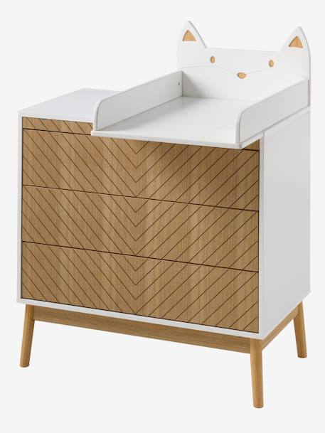 Commode 3 tiroirs LIGNE CHEVRONS bois 4 - vertbaudet enfant 