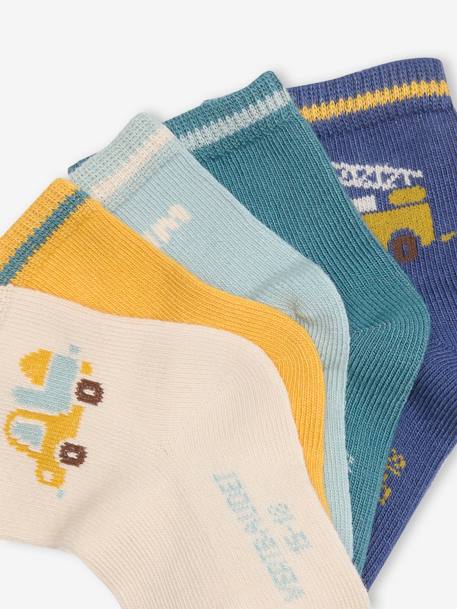 Lot de 5 paires de chaussettes « vroum » bébé Assorties 2 - vertbaudet enfant 