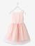 Robe cérémonie fille satin et tulle blanc+Rose poudré 9 - vertbaudet enfant 