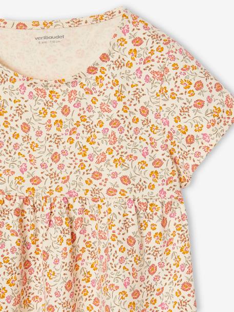 Ensemble fille robe + gilet mauve+rose+rose imprimé 14 - vertbaudet enfant 