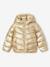 Doudoune fille légère à capuche effet brillant métallisé or+rose 3 - vertbaudet enfant 