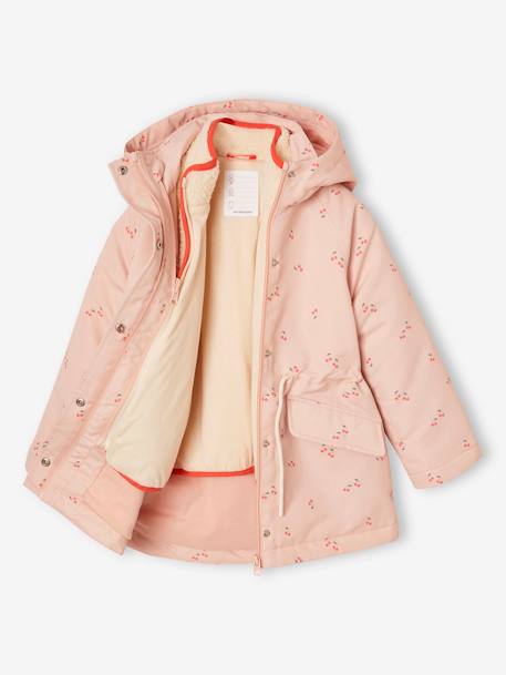 Parka fille 3 en 1 à capuche rose pâle 13 - vertbaudet enfant 