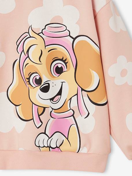 Sweat Pat Patrouille à fleurs fille motif Stella rose poudré 4 - vertbaudet enfant 