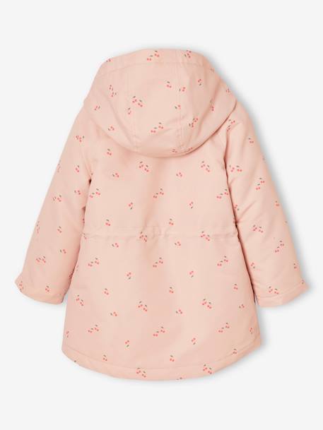 Parka fille 3 en 1 à capuche rose pâle 4 - vertbaudet enfant 