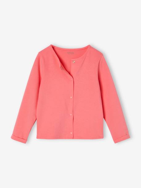 Ensemble fille robe + gilet mauve+rose+rose imprimé 10 - vertbaudet enfant 