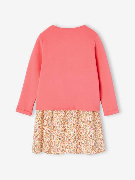 Ensemble fille robe + gilet mauve+rose+rose imprimé 13 - vertbaudet enfant 