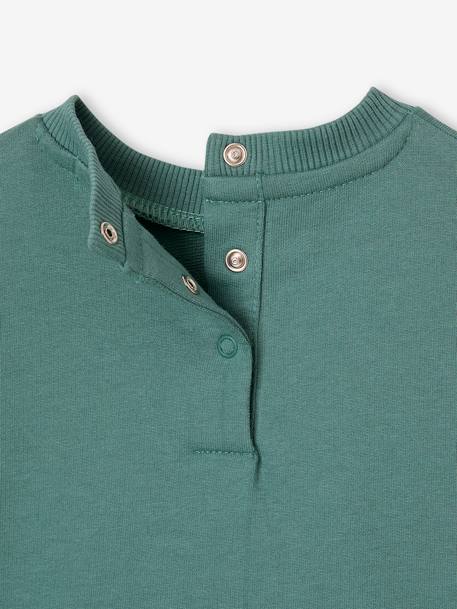 Sweat bébé personnalisable pressionné dos vert émeraude 5 - vertbaudet enfant 